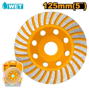 Disc diamantat tip cupa 125*22.22mm INGCO CGW011251 Disc diamantat tip cupa 125*22.22mm INGCO CGW011251