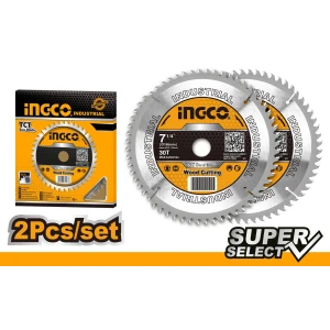 Set disc 2buc pentru lemn 185mm INGCO TSB118510 Set disc 2buc pentru lemn 185mm INGCO TSB118510