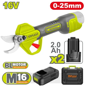 Аккумуляторный секатор 16В/2*2,0Ач 25мм DYLLU DTJFP25082 Аккумуляторный секатор 16В/2*2,0Ач 25мм DYLLU DTJFP25082