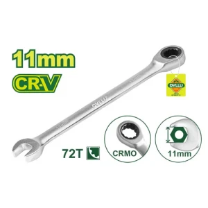 Cheie combinata cu clichet 11 mm CR-V DYLLU DTSA5111 Cheie combinata cu clichet 11 mm CR-V DYLLU DTSA5111