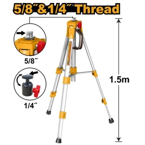 Trepied pentru nivela laser 1.5m INGCO HLLT01573 Trepied pentru nivela laser 1.5m INGCO HLLT01573