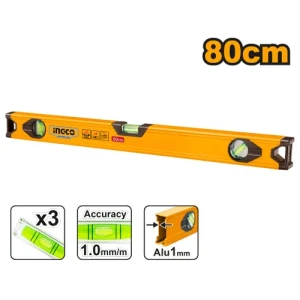 Уровень 3 глазка 80cm INGCO HSL18080 Уровень 3 глазка 80cm INGCO HSL18080