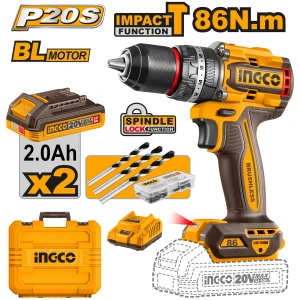 Aккумуляторный ударный шуруповёрт 86N.m 2x2.0Ah INGCO CIDLI208687 Aккумуляторный ударный шуруповёрт 86N.m 2x2.0Ah INGCO CIDLI208687