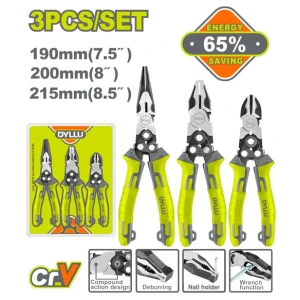 Set 3 clești combinați DYLLU DTPS0403 Set 3 clești combinați DYLLU DTPS0403