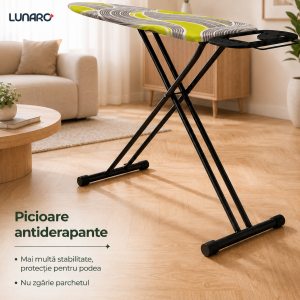 Masa de calcat LUNARO VERA-BK, plasa metalica, 120 x 38 cm, negru Masa de calcat LUNARO VERA-BK, plasa metalica, 120 x 38 cm, negru