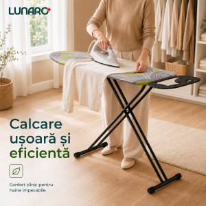 Masa de calcat LUNARO VERA-BK, plasa metalica, 120 x 38 cm, negru Masa de calcat LUNARO VERA-BK, plasa metalica, 120 x 38 cm, negru
