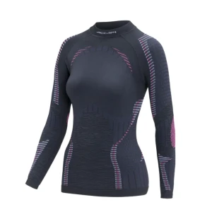 Tricou termic Accapi Ergoracing LS Wmn black/fuxia (Mărime: XL/XXL)