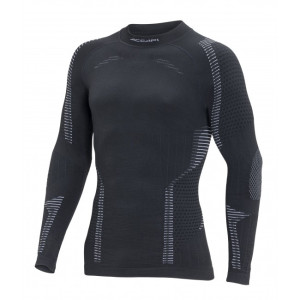 Tricou termic Accapi Ergoracing LS Mns Anthracite/Black (Mărime: XS/S)