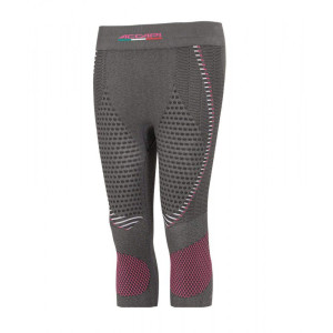 Pantaloni termici Accapi Ergoracing 3/4 Wmn anthracite/black (Mărime: XS/S)