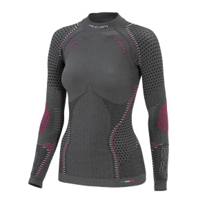 Tricou termic Accapi Ergoracing LS Wmn Anthracite/Black (Mărime: XL/XXL)