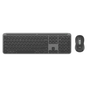 Tastatura si Mouse Wireless Logitech Signature Slim MK950, Graphite Tastatura si Mouse Wireless Logitech Signature Slim MK950, Graphite