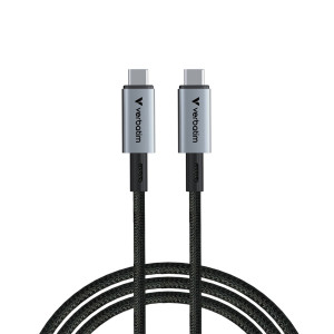 Cablu USB-C - USB-C Verbatim Sync & Charge USB4.0 / Thunderbolt 4 / 240W / 40 Gbps / 1.2 m Cablu USB-C - USB-C Verbatim Sync & Charge USB4.0 / Thunderbolt 4 / 240W / 40 Gbps / 1.2 m