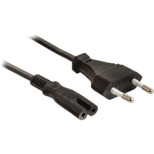 Power cord - 1.8m - Cablexpert PC-184/2, 1.8 m, EU 2 pin input plug, Black Power cord - 1.8m - Cablexpert PC-184/2, 1.8 m, EU 2 pin input plug, Black