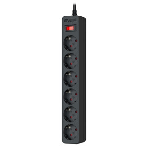 Фильтр сетевой SVEN SF-06E/ 6 Sockets/ 2300W/ 3.0m/ Black Фильтр сетевой SVEN SF-06E/ 6 Sockets/ 2300W/ 3.0m/ Black