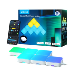 Квадратные огни GOVEE Smart Mini Panel Lights 10 Pack Квадратные огни GOVEE Smart Mini Panel Lights 10 Pack