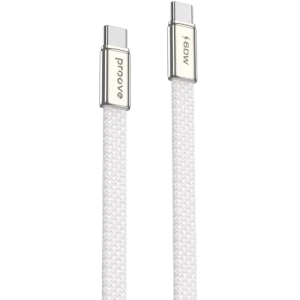 Cablu Type-C (Type-C), Proove AirLine 60W (1m), White Cablu Type-C (Type-C), Proove AirLine 60W (1m), White