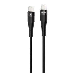 Cablu Type-C (Type-C), Proove Light Silicone Plus 60W (1m),Black Cablu Type-C (Type-C), Proove Light Silicone Plus 60W (1m),Black
