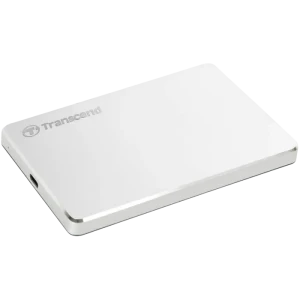 HDD portabil extern Transcend StoreJet 25C3S, 2 TB, Argintiu (TS2TSJ25C3S)