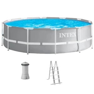 Piscină cu cadru metalic Intex Prism Frame, 8592L, Gri, 26716 Piscină cu cadru metalic Intex Prism Frame, 8592L, Gri, 26716