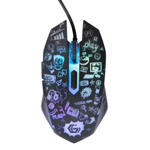 Игровая мышь Gembird MUS-6B-GRAFIX-01, Чёрный Игровая мышь Gembird MUS-6B-GRAFIX-01, Чёрный