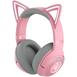 Căști gaming Razer Kraken Kitty V2, Fără fir/Cu fir, Roz Căști gaming Razer Kraken Kitty V2, Fără fir/Cu fir, Roz