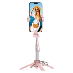 Tripod & Selfie Stick Portable XO SS29 (64cm), Pink Tripod & Selfie Stick Portable XO SS29 (64cm), Pink