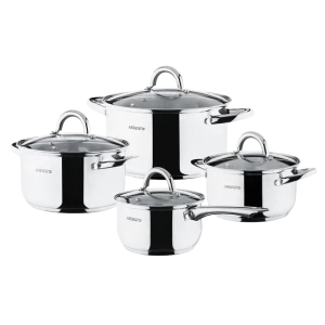 Set de vase Ardesto AR1908PS, Oțel inoxidabil Set de vase Ardesto AR1908PS, Oțel inoxidabil