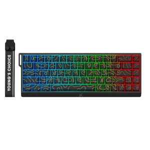 Tastatură MCHOSE Ace 68 Ultra E-Sport, Cu fir, Black Topographic Tastatură MCHOSE Ace 68 Ultra E-Sport, Cu fir, Black Topographic