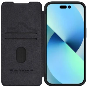 Чехол книжка Nillkin iPhone 15 Plus - Qin Pro, Чёрный Чехол книжка Nillkin iPhone 15 Plus - Qin Pro, Чёрный