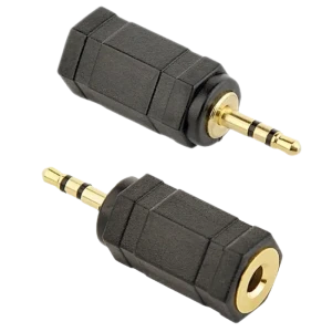 Audio Adaptor Cablexpert A-3.5F-2.5M, 3.5mm 3-pin (F) - 2.5mm 3-pin (M), Negru Audio Adaptor Cablexpert A-3.5F-2.5M, 3.5mm 3-pin (F) - 2.5mm 3-pin (M), Negru