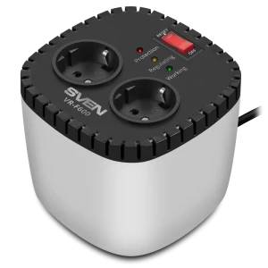 Stabilizator de Tensiune SVEN VR-F600, Alb Stabilizator de Tensiune SVEN VR-F600, Alb