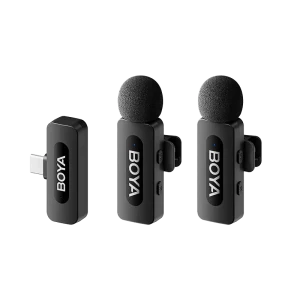 Microfon portabil pentru înregistrare vocală Boya BY-V20 V2.0, Fără fir, Negru