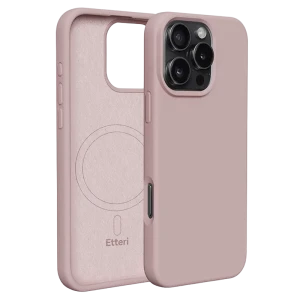 Чехол Etteri Silicone Mag case для iPhone 16 Pro Max, Light Pink Чехол Etteri Silicone Mag case для iPhone 16 Pro Max, Light Pink