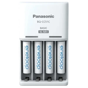 Încărcător Acumulatori Panasonic K-KJ51MCD04E, Alb Încărcător Acumulatori Panasonic K-KJ51MCD04E, Alb