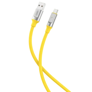 Cable de date XO NB251, USB Type-A/USB Type-C, 1m, Galben Cable de date XO NB251, USB Type-A/USB Type-C, 1m, Galben