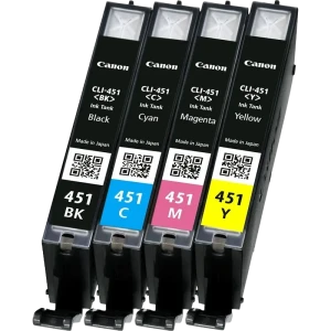 Cartușe de cerneală multipack Canon CLI-451, 7ml, Multipack BK/C/M/Y Cartușe de cerneală multipack Canon CLI-451, 7ml, Multipack BK/C/M/Y