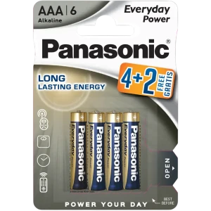Baterii Panasonic LR03REE, AAA, 6buc. Baterii Panasonic LR03REE, AAA, 6buc.