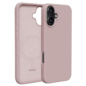 Чехол Etteri Silicone Mag case для iPhone 16 Plus, Light Pink Чехол Etteri Silicone Mag case для iPhone 16 Plus, Light Pink
