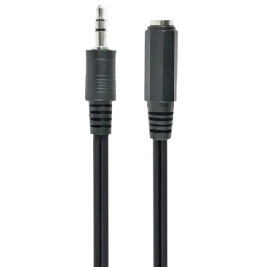 Аудиокабель Cablexpert CCA-423-2M, 3.5mm 3-pin (F) - 3.5mm 3-pin (M), 2м, Чёрный Аудиокабель Cablexpert CCA-423-2M, 3.5mm 3-pin (F) - 3.5mm 3-pin (M), 2м, Чёрный