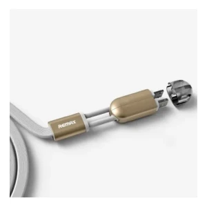 Cablu încărcare și sincronizare Remax RC-025t, Lightning, micro-USB/USB Type-A, 1m, Alb Cablu încărcare și sincronizare Remax RC-025t, Lightning, micro-USB/USB Type-A, 1m, Alb