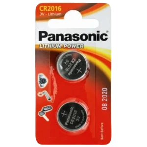 Дисковые батарейки Panasonic CR-2016EL, CR2016, 2шт. Дисковые батарейки Panasonic CR-2016EL, CR2016, 2шт.