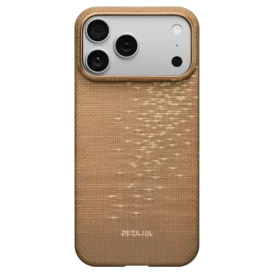 Husă Pitaka Ultra-Slim pentru Apple iPhone 17 Pro Max, Golden Glint Husă Pitaka Ultra-Slim pentru Apple iPhone 17 Pro Max, Golden Glint