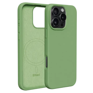 Чехол Etteri Silicone Mag для Apple iPhone 16 Pro Max, Светло-зеленый Чехол Etteri Silicone Mag для Apple iPhone 16 Pro Max, Светло-зеленый