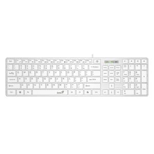 Tastatură Genius SlimStar 126, Cu fir, Alb Tastatură Genius SlimStar 126, Cu fir, Alb