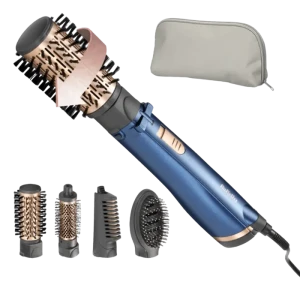 Uscător de păr-perie BaByliss AS966ROE, 1000W, Albastru Uscător de păr-perie BaByliss AS966ROE, 1000W, Albastru