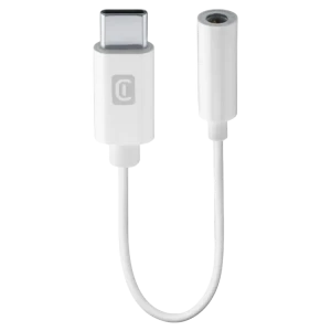 Аудио адаптер Cellularline Music Enabler Type-C, 3.5 мм/USB Type-C, 0,15м, Белый Аудио адаптер Cellularline Music Enabler Type-C, 3.5 мм/USB Type-C, 0,15м, Белый