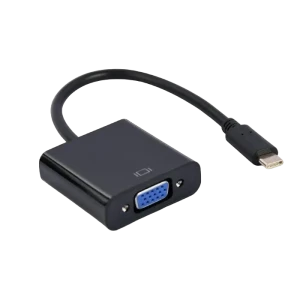 Видеокабель Cablexpert A-CM-VGAF-01, USB 3.1 Type-C (M) - VGA 15-pin (F), 0.15 м, Чёрный Видеокабель Cablexpert A-CM-VGAF-01, USB 3.1 Type-C (M) - VGA 15-pin (F), 0.15 м, Чёрный