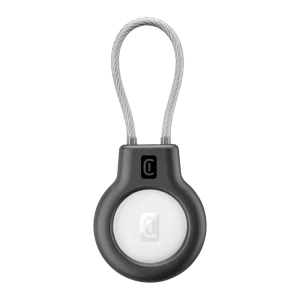 Husă pentru Airtag Cellularline Safe Grip, Negru Husă pentru Airtag Cellularline Safe Grip, Negru
