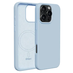 Husă Etteri Silicone Mag case pentru iPhone 16 Pro, Albastru deschis Husă Etteri Silicone Mag case pentru iPhone 16 Pro, Albastru deschis