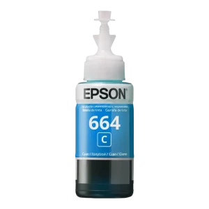 Recipient de cerneală Epson T664, 70ml, Cyan Recipient de cerneală Epson T664, 70ml, Cyan